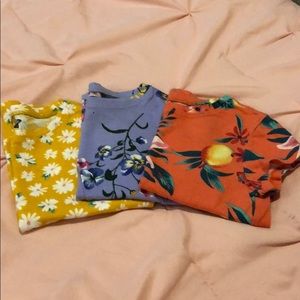 Floral Print Cotton TShirts